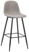 Scaun Bar Freya Textil Gri-Deschis