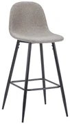 Scaun Bar Freya Textil Gri-Deschis
