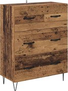 vidaXL Bufet Lemn Vechi 69,5 x 34 x 90 cm Lemn Ingineresc și Fier