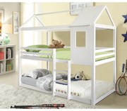 Pat supraetajat Montessori, alb, 90x200, ATRISA