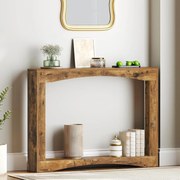 MAM25 - Masa Consola foarte ingusta, 100 cm, masuta hol, living, dining, dormitor - Maro Deschis / Maro