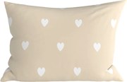 Fata de perna din polibumbac HEARTILO POLY 50x70 cm, bej