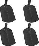 vidaXL Cap de lopată 4 pcs Negru 34,5 x 24 cm
