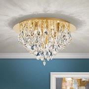 Plafoniera cristal K9 design elegant CELESTE D-45 aurie