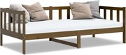 vidaXL Pat de zi, 90x200 cm, maro miere, lemn masiv de pin