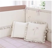 Set lenjerie pentru patut bebe, colectia Rossy Baby 75x115 cm