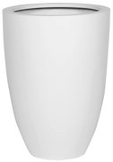 Ghiveci de flori Ben, alb mat, dimensiuni multiple - PotteryPots mărimea: L - v. 55 cm, ⌀ 40 cm