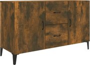 vidaXL Servantă, stejar fumuriu, 100x36x60 cm, lemn compozit