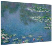 Tablou pe sticlă - Claude Monet, Water Lilies, reproducere (70x50 cm)