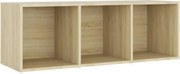 vidaXL Comodă TV, stejar sonoma, 107x35x37 cm, PAL