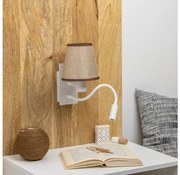Lampă LED de perete Brilagi NUBILA 1xE27/25W/230V + LED/3W alb/maro