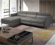 Coltar LUX design italian cu sezlong stanga si functia relax Serena