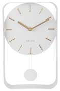 Karlsson KA5796WH Ceas de perete cu pendul de design, 33 cm