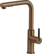 MOMI Baterie pentru bucătărie cu pipă extractibilă – Bronz Periat BKM_C73M