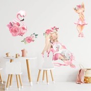 INSPIO Autocolante pentru perete - Balerine și unicorn