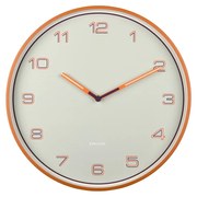 Karlsson 6013OR ceas de perete design, portocaliu, diametru 40 cm