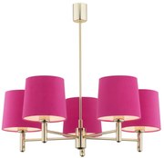 Candelabru modern design elegant PONTE 5L roz