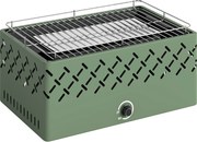 Outsunny Grătar Portabil pe Cărbune cu Ventilator Integrat pentru Exterior, Verde Deschis | Aosom Romania