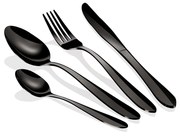 Set de tacamuri 24 de piese negru lucios Berlinger Haus BH 2630A