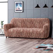 Huse bielastice UNIVERSO NOU dungi maro fotoliu triplu (l. 170 - 220 cm)