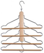 Umeras multiplu din metal si lemn, Belt Natural, l40xH41 cm