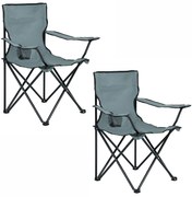 Set 2 buc scaune camping Advirtieron (gri). 1117499
