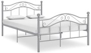 Cadru de pat, gri, 120 x 200 cm, metal