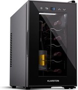 Klarstein Shiraz 8 Uno, frigider pentru vin, 8 sticle, 8 - 18 °C, control tactil