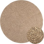 vidaXL Covor ZIZUR, aspect iută, 120 cm, pentru interior și exterior