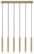Lustră pe cablu Rabalux 72363 RAMIRA 6xG9/5W/230V auriu