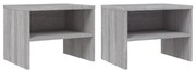 vidaXL Noptiere, 2 buc., gri sonoma, 40x30x30 cm, lemn prelucrat