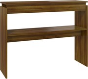 vidaXL Măsuță consolă, stejar maro, 102x30x80 cm, lemn prelucrat