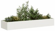 vidaXL Jardinieră alb 280x80x40 cm oțel