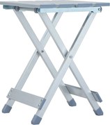 vidaXL Taburet de camping, 28 x 26 x 39 cm, aluminiu