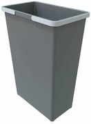 Elletipi Coș de plastic cu mânere 35 l, gri