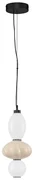 Pendul LED decorativ ceramic Bej, Alb, ONETA