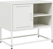 vidaXL Dulap TV, alb, 68x39x60,5 cm, oțel