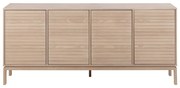 Comodă în culoare naturală joasă cu aspect de lemn de stejar 180x80 cm Linley – Actona