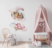 Sticker Unicorn on a Swing