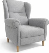 Fotoliu gri deschis wing Swan – Ropez