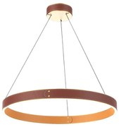 Lustră LED pe cablu LEATHER LED/47,8W/230V maro/portocalie Klausen 142027