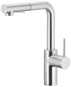 Baterie de chiuvetă cu cap de duș extractibil KFA Armatura 6623-110-22 DUERO BASIC oțel inoxidabil