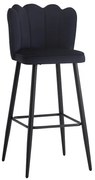 Scaun Bar Vligo Catifea Negru