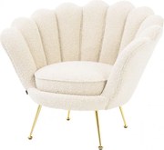 Fotoliu design elegant LUX Trapezium crem 113990 HZ