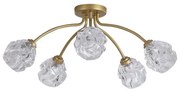 Searchlight 11525-5GO - Lustră aplicată ASTRAL 5xG9/33W/230V, aurie