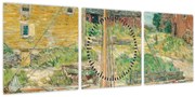 Tablou - Childe Hassam, Oyster Sloop, Cos Cob, reproducere (cu ceas) (90x30 cm)