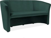 Canapea TM-3, stofa catifelata verde - Bluvel 78, 160x60x76 cm