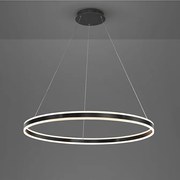 Lustra LED design modern circular 100cm Helia negru mat