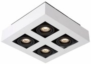 ITALUX IT8001S4-WH/BK - Plafonieră CASEMIRO 4xGU10/50W/230V