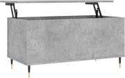 vidaXL Măsuță de cafea, gri beton, 90x44,5x45 cm, lemn compozit